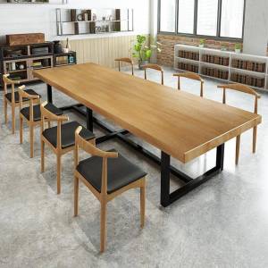 Versatile Wooden Desk for Meetings and Training
