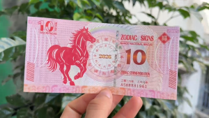 Combo 10 Tờ Tiền Hình Con Ngựa Macao Đỏ 10 Patacas Kỉ Niệm Tết 2026-Bính Ngọ Lì Xì Tết Qùa Tặng