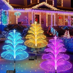 NEW 4/2/1Pcs Solar Garden Lights Outdoor Multiple-Color Waterproof LED Jellyfish Lawn Lamps for Decorative Yard Party Patio