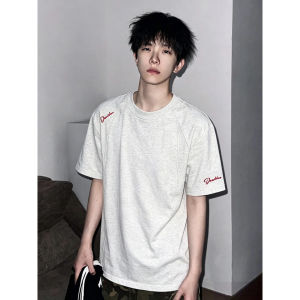 ZHUOCAN | Structured Boxy Heavy Cotton T-Shirt