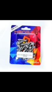 เครื่องน้ำเงิน กรองอากาศ/น็อตเลส หัวโกโร่ เกลียวปล่อย รุ่น ฮอนด้ายามาฮ่า น็อตเลส กรองอากาศ M5 เบอร์ชัน 8X20 คุกคามสกรู ประเทศไทย