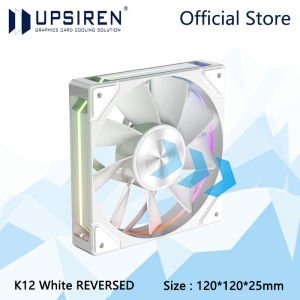 UPSIREN K12 Computer Chassis Fan，120x120x25mm/12V 4 Pin PWM/5V 3PIN ARGB/800~1800RPM/High air volume 71CFM CPU air cooling fan