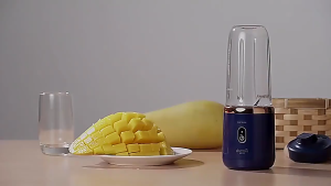 Wireless portable electric juicer cup 310ml for office travel outdoor sports 6-plade USB rechargeable fruit blender 2 cups mini juicer