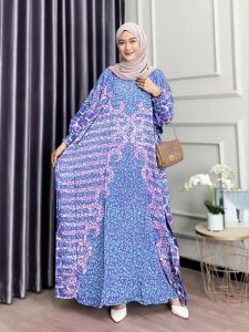 gamis Kaftan jumbo panjang 138 gamis Batik jumbo kekinian gamis Batik cap adem dan nyaman