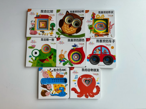 DangDang Peek-a-Book! 8-Pack Baby Touch & Feel Hole-Punch Books Early Learning Books