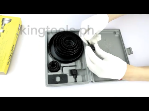 16PCS 11PCS Hole Saw Bit Cutting Set Kit Wood Sheet Metal Alloys Circular Round Case Drill Bits 6PCS