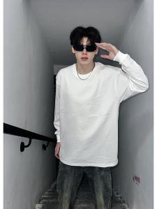 Cleanfit Pure Cotton Long Sleeve T-Shirt Mens Heavyweight American Style Autumn Winter Comfortable Base Layer Inner Wear Top