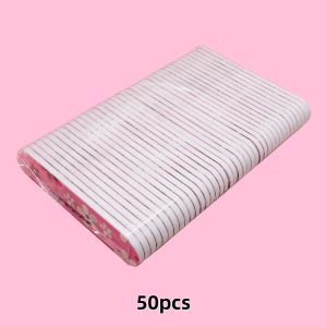 50pcs 9cm Mni Finger Nail Files Cartoon Emery Board Nail Files Assorted Colorful Patterns for Manicure Pedicure Nail Care Tools