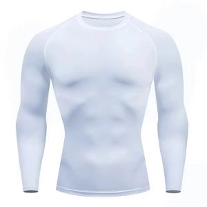 2026 Autumn and winter Keep warm Men Compression Running T-Shirt Fitness Tight Long Sleeve Sport Training Jogging Gym Sportswear