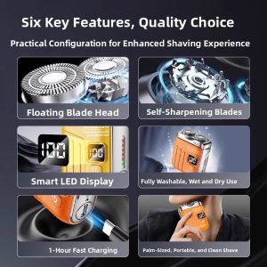 MONLEYTA | Electric New Mini Portable Waterproof Mens Razor
