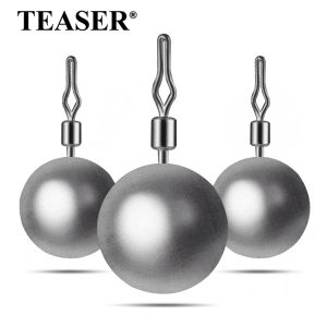 TEASER 10pcs/bag A014 2.5g 3.5g 5g 7g 10g 14g 20g Fishing Accessories Drop Shot Weights Round Fishing Water Drop Weights Sinkers