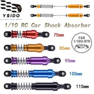 4PCS 75/85/95/105/115mm RC Shock Absorbers Oil Damper for 1/10 RC Crawler Car LCG Cheater Rigs SCX10 TRX4 Gamde R1 Upgrade Parts