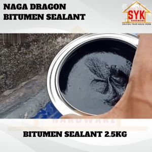 SYK Naga Dragon Bitumen Sealant 2.5kg Industrial Adhesive Sealing Compund Gam Kolam Bocoh Penampal Atap Bocor