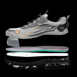 Brand WHITBY（3 Days Delivery）COD Safety Shoes for Women Sale Steel Toe Laber Sneakers Rubber Shoes Anti-Smashing Construction Indestructible Work Boot