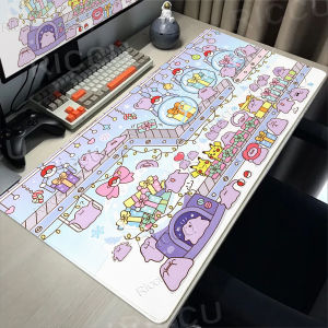 Potdemiel | HD printing Extended Mousepads Ditto Series Aesthetics Non-slip Playmat Cartoon P-Pokemon Stitched Edge PC Game Rubber Desk Mats