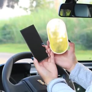 Gương Trang Điểm Ô Tô Bằng Thép Không Gỉ Đa Năng Gương Chiếu Hậu Chống Nắng Di Động Gương Nội Thất HD Cho Trang Trí Xe Hơi