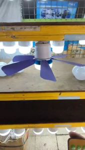 Ysgalery Lampu Kipas Langit-langit LED Lampu Kipas dengan Remote Control MORA PROFAN