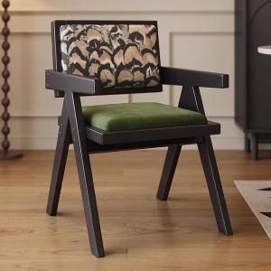 เก้าอี้ทานอาหารสไตล์วินเทจฝรั่งเศส ไม้แท้ รุ่นใหม่ เบาะรองรับ ที่นั่งสบาย สำหรับโต๊ะทานอาหาร ชุดเก้าอี้ ชุดเก้าอี้แบบย้อนยุค