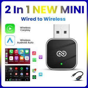 NEW 2in1 Wireless CarPlay Android Auto Adapter Smart Dongle Plug And Play For Volvo XC90 S90 V90 XC60 S60 V60 XC40 EX30 C40