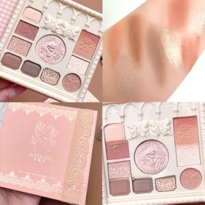 Angel All-in-one Blush Highlighter Eyeshadow Palette New Milk Tea Earth Eye Makeup Kit