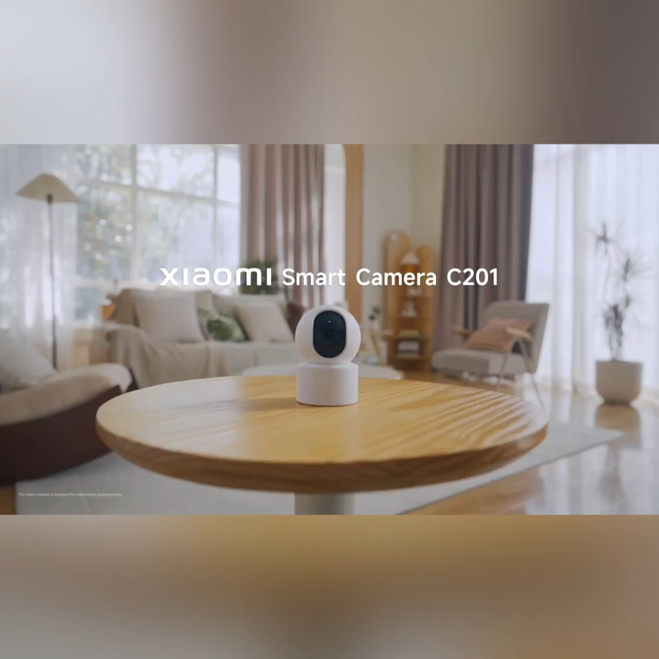 Xiaomi Smart Camera C201|1080p Full HD มอบคุณภาพภาพที่คมชัดใส|360° มุมมองแนวนอน 107° มุมมองแนวตั้ง|ฟังก์ชันกลางคืนสีเต็มรูปแบบ ให้ภาพสีได้นานยิ่งขึ้น
