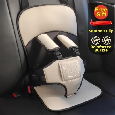 DENGJIE | Portable Safe Baby Car Seat with Belt and Booster Pad
