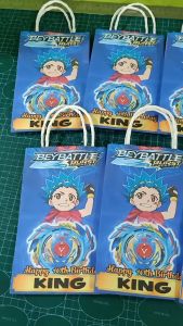 10pcs BEYBLADE D2 Theme Customized Lootbags