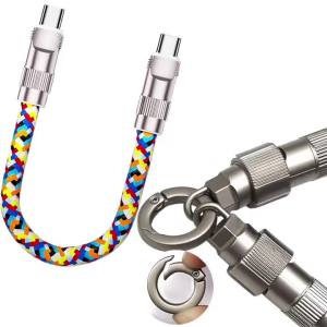 Dây Đeo Điện Thoại Di Động 2 Trong 1 Thời Trang Với Cáp Sạc C-to-C PD240W Khóa Hợp Kim Kẽm Để Tăng Cường Sự Tiện Lợi Và An Toàn