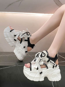 Short Womens Sporty Summer Sandals Thick Sole Breathable Hollow Out