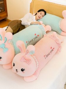 QIAOSHANG | Gối Ôm Hình Thỏ Đặc Trị Cho Bé Gái Để Ngủ Và Chơi