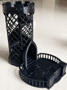 Tháp Xúc Xắc Bàn Chơi Tháp Xúc Xắc Tháp Màu Sắc Thảm Chày 3D in DND Tháp Lâu Đài