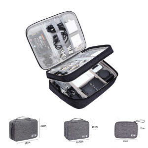 Cable Storage Bag with 3 Sizes Digital Electronic Accessories Organizer Portable Travel Cable Organizer Case for Cable Charger