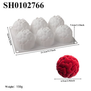 Mousse Cake Silicone Molds Splicing Heart-shaped Textured Ball Design Silicone Cake Mold Chocolate Baking Tools Kitchen Supplies