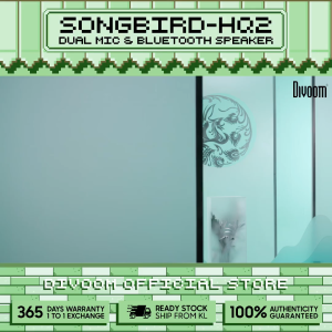 Divoom SongBird-HQ 50W Dual Mic Karaoke & Bluetooth Speaker - Green Divoom Songbird Hq - Lazada