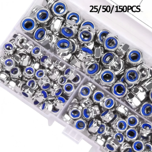 Anti Slip Locking Nut Self-Locking Screw Full Thread Right Thread Anti Loosening Design M4/M5/M6 Hexagonal Screw Cap