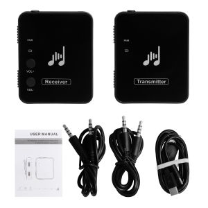 M-VAVE | M-VAVE 2.4G Wireless Earphone Monitor Rechargeable ISM Transmitter Receiver with Volume Supports Stereo Mono Mute Function