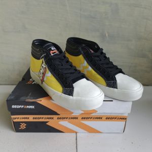 Geoff Max - Maverick Mid Yellow Black | shoes Vulcanized | Sneakers | sepatu | Sepatu Pria wanita