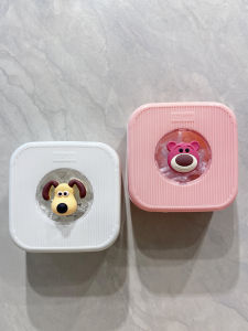 Disposable Plastic Storage Box Cute Cartoon Kitchen Wall Hanging No Punching Required Drawn out Plastic Bag Storage Rack