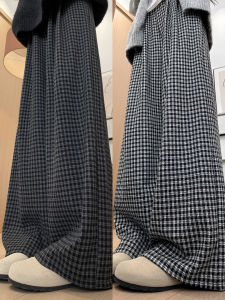YAYANGREN | Black and White Checked Korean Style Trousers