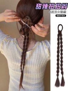 Twisted Braid Wig Braid Ponytail Twist Braid Wig New Chinese Style Hair Braid Li Qin Same Style Small Braid Fake Braid