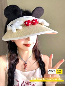 BAOYINFEI | UV Protection Sun Hat Bow Mouse Ears Large Brim