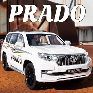 Mô Hình Xe Ô Tô Đồ Chơi SUV Prado Cỡ Lớn 1:18 Bằng Kim Loại Có Đèn Có Nhạc Cửa Mở Giảm Xóc - Quà Tặng Sinh Nhật