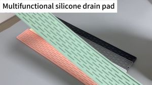 Silicone Drain Mat Kitchen insulation Mat sink  Cutting Board Non-Slip Bowl Coaster Kitchenware厨房沥水垫