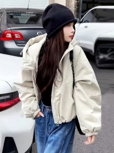 TIANQIANHUI | Thick Cotton Padded Coat Womens Outwear