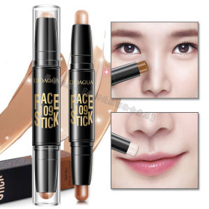 Genuine Goods Highlighter Contour Stick Double-Headed Side Shadow Concealer Shadow Stereo V Face Nose Bridge Eye Shadow Pen Beginner