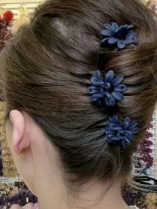 Three Pack Mini Small Sized Flower Hair Clip Female Online Influencer New Arrival Elegant Bangs Side Clip Head Clip Japanese and Korean Hairpins Female