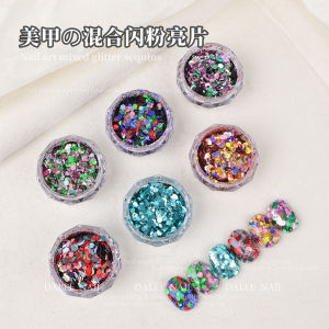 Nail Art Decorations Sparkling Hexagonal Laser Cutouts Non-Standard Shapes Nail Glitter for Beauty Tools And Accessories