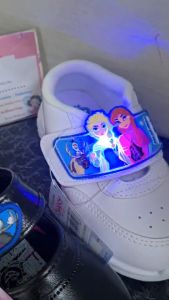 รองเท้านักเรียน รองเท้าเด็กนักเรียน รองเท้านักเรียนหญิง รองเท้าอนุบาล สีดำ สีขาว แบบเทป CHAPPY รุ่นCF226-2566 รองเท้าโฟรเซ่น มีไฟ ปีล่าสุด💥