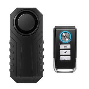 Còi Xe Đạp Không Dây 110dB Có Báo Động Điều Khiển Từ Xa Chống Nước IP55 Chống Trộm Báo Động Rung Cho Xe Đạp Xe Máy Xe Tay Ga