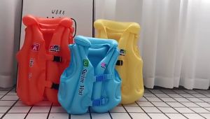 กระเป๋ากันน้ำ เสื้อกั๊กชูชีพแบบเป่าลม ที่สูบลม 3-6 ขวบ ชูชีพว่ายน้ำ [พร้อมส่ง]